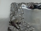 Vtg Arthur Court Aluminum Bunny Rabbit Serving Tray Platter 12   x 6  1998 Spring