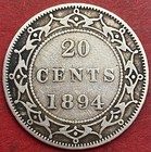 1894 Newfoundland 20 Cents Obverse 1 - Fine - Scratche Trend 30  Lot 7143