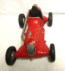 Vintage Roy Cox Thimble Drome Tether Race Car - Red No  25