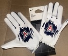 Nike Arizona Wildcats Team Issued Vapor Jet 8 Football Gloves White Size L New