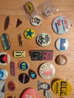 Lot Of 50 Buttons Pins Record Store Old Vintage Music 1980s Rare Promo Lot  3