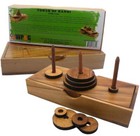 Tower Of Hanoi 9 Rings Wooden Brain Teaser Puzzle
