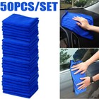 50x Microfiber Cleaning Cloth Car Wash Towel Drying Rag Car Polishing Detailing