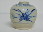 Hoi An Shipwreck Blue   White Jarlet W  Birds And Grass Late 15th Cent 