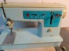 Working Singer 347 Robin-egg Blue Sewing Machine Vintage 1964 England W  Pedal