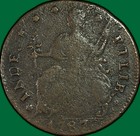 1787 Connecticut Copper Cent Colonial Fine F Coin  41280