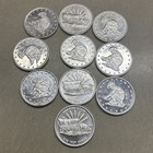 Lot Of 5 Vintage Prospector And Covered Wagon 1 Troy Oz 999 Fine Silver Round