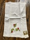 Vtg Madeira Linen Guest Towel Ladybug Embroidery Imperial Crown