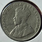 Canada 1926 5 Cents Coin King George V   near 6      Km 29