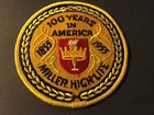 Miller High Life Beer Patch 100 Years In America 1855-1955  3-1 2  Diam  Vintage