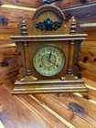 Rare 1885 Antique E  Ingraham Co  Bristol Conn  Mantel cabinet Clock With Key