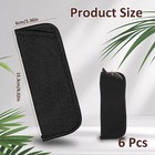 6 Pack Slip In Eyeglasses Cases  Soft Reading Glasses Pouchs Fabric Spectacle Po