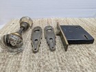 Antique Interior Mortise Lock  0290  Glass Door Knobs   Brass Door Knob Plates