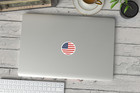 6-pack American Flag Stickers - Usa Round Vinyl Decals For Laptop   Tumbler