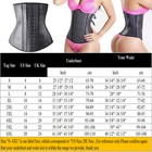 Women Latex Waist Trainer Long Torso Cincher Body Shaper Slimming Corset Belt