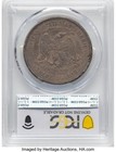 1875 S Trade Dollar Pcgs Xf Chopmarked  free Shipping