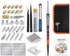 Bestzo Wood Burning Craft Kit Adjustable Lcd Pyrography Tool Soldering Iron