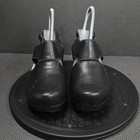 Dansko Clog Sandal Shoes Womens Size 7 5 Eu 38 Black Leather Buckle Heel Comfort