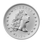 2024 1 Oz Flowing Hair Silver Medal 230th Anniversary In Ogp