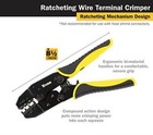 Titan 11477 Ratcheting Wire Terminal Crimper Tool For Insulated Terminals  