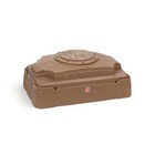 Step2 Play And Store Kids Plastic Sandbox With Cover  Brown
