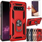 For Samsung Galaxy S8 S9 Plus S10  Case Ring Kickstand Cover  screen Protector