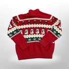 The Childrens Place Kids Christmas Sweater Snowman Trees Fair Isle Youth L 10 12