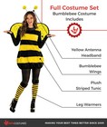 Women s Bumblebee Costume Adult Bumble Honey Queen Bee Dress   Leg Warmers S-3xl