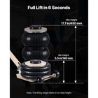 Uimoso Triple Bag Air Jack 3-ton Pneumatic Jack W adjustable Handle For Car Suv