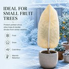 2 Pack Plant Covers For Winter  Beige 23 X 31 5 Inch Frost Cloth With Zippered