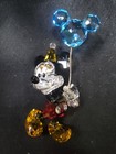 Swarovski Disney Mickey Mouse Crystal Figurine With Blue Balloon  5 