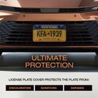 2-pack License Plate Cover  Non-transparent Shield  Weather   Scratch Resistant 