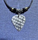 Handmade Kurt Cobain Nirvana Tribute Aluminum Guitar Pick Necklace