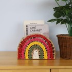 Wicker Storage Basket Water Hyacinth Woven Shelf Rainbow 9 1x7 5x7 5 Inch