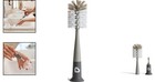 Bristle Bottle Brush Grey Baby Bottle   Nipple Cleaner With Suction Cup