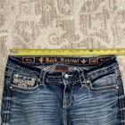 Rock Revival Med Wash Betty Straight Cotton Blend Denim Jeans Ladies Size 28