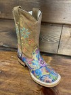 Kid   s Western Cowgirl Square Toe Boots Genuine Leather Boots