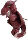 Vintage Dakin Purple Pink Dragon Plush 12  Stuffed Animal Toy 1983 Burgundy Wing