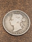 1883h Canadian 25 Cents Silver Coin