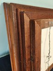 19th Century Eastlake- Ebonized Black   Gilt Gold  Carved Wood Mirror - Antique