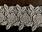 Gorgeous Antique Embroidered Net Wide Elaborate Trim