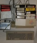 Vintage Apple Iigs A2s6000 Computer  Keyboard  Mouse  Drive    Disks  untested 