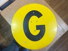 15  Round  Aluminum Yellow  g  Grade Sign Yellow black