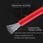 True Silicon Flexible Wire 10awg Black Red Solar Panel Extension Cable Connector