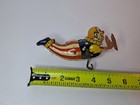 Vintage J Chein Clown Tin Lithograph Wind-up Walking Handstand Uncle Sam