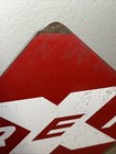 Vintage Railway Express Agency  rea  Porcelain Sign 12  X 12  Red   White