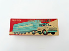 Vintage Tin Friction Van Trailer Toy Made In Japan With Original Box Very Nice  