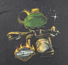 Rare Harley-davidson Marvin The Martian Looney Tunes Mens Black 2xl T-shirt