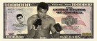     Pack Of 5 Muhammad Ali Boxing 1 Million Dollar Bills Collectible Novelty Money
