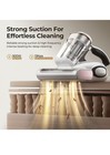  Bed Vacuum Cleaner With Dust Sensor  Mattress Vacuum Cleaner With Uv   White